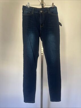 SHEIN Women's Dark Blue Skinny Jeans